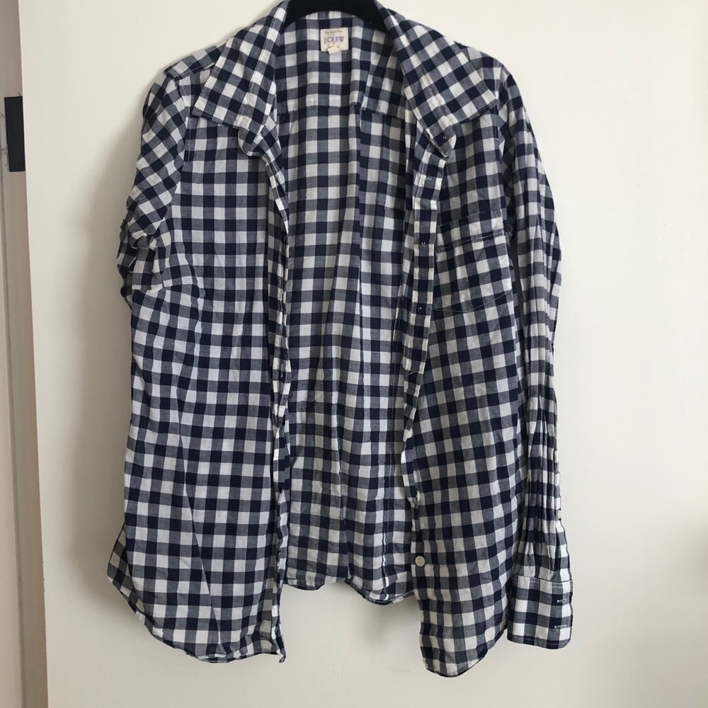 Checkered button down